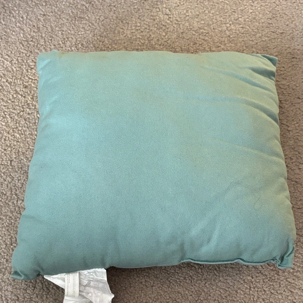 Floral Embroidered Throw Pillow
